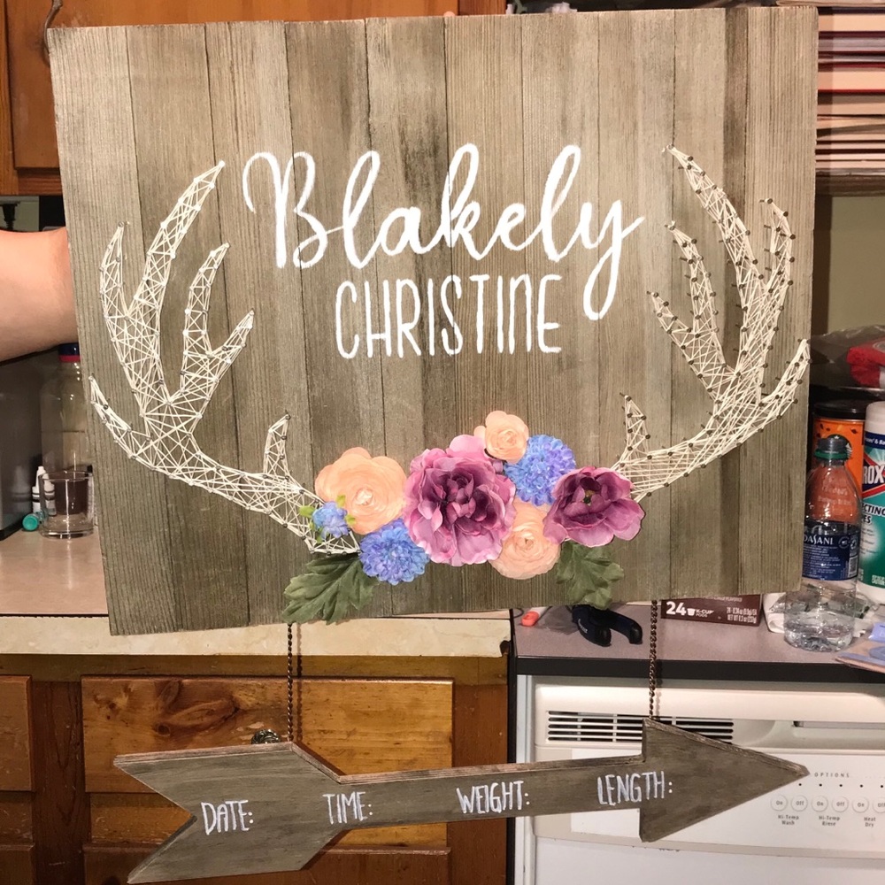 Hospital door hanger.